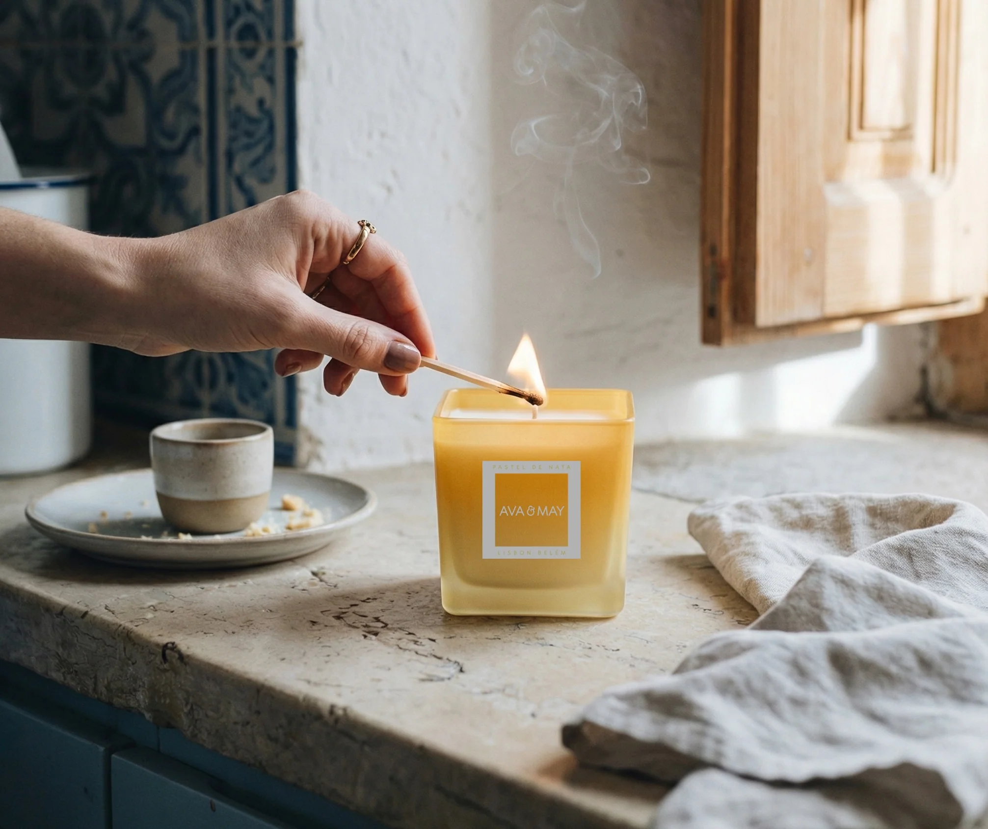 Pastel de Nata Duftkerze - Image 3