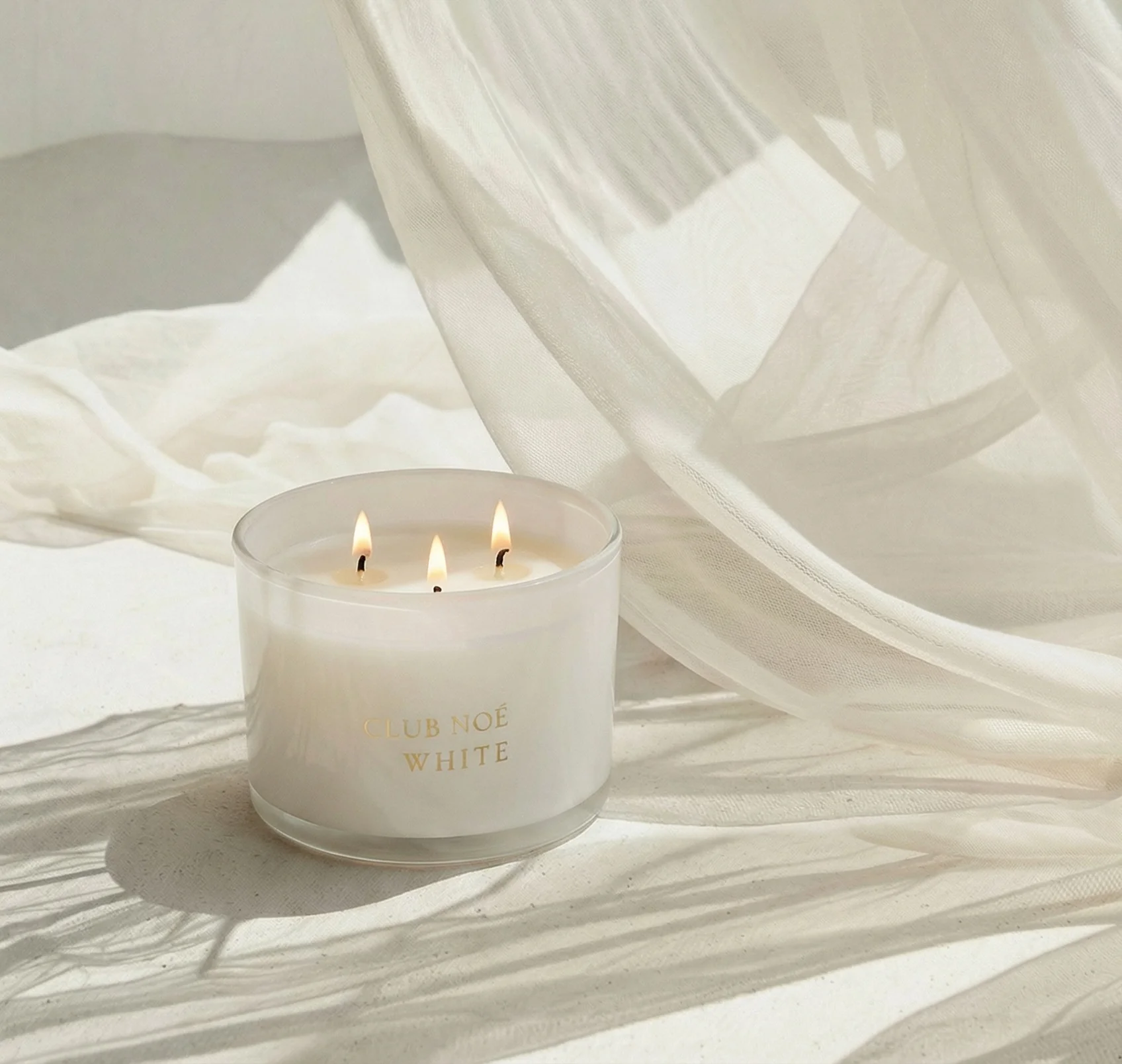 White Große Duftkerze - Image 5